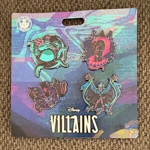 Disney Parks Villains 4 pin set